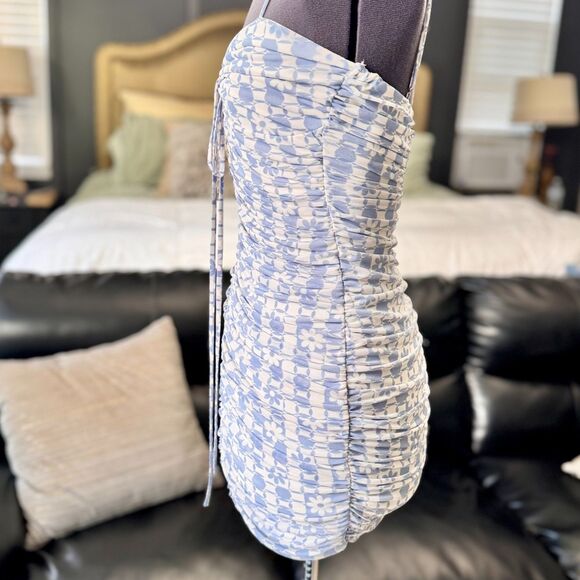 Cotton Candy LA  Bodycon Mini Front Tie, Small‎ Y2K Feminine Disco - Picture 3 of 7